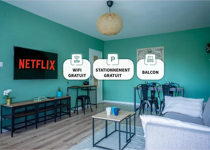 Le Colibri - Stationnement Gratuit - Balcon - Jusqu'à 4 Personnes Appartamento Metz